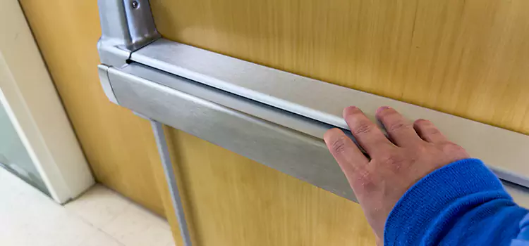 Installing a Push Bar on a Door Rosemount